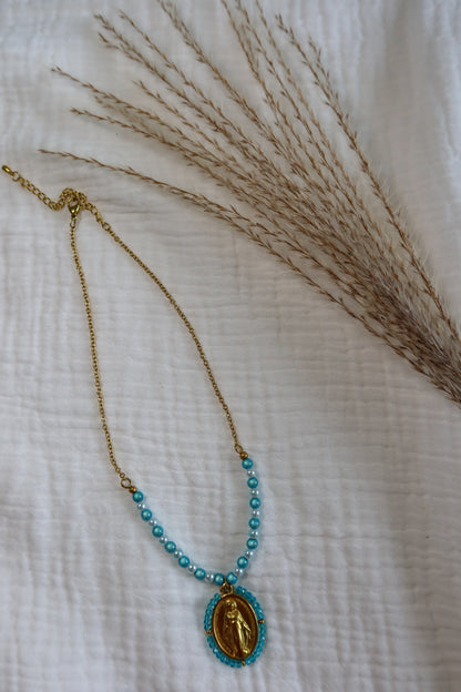 Collier Ave Maria - Turquoise